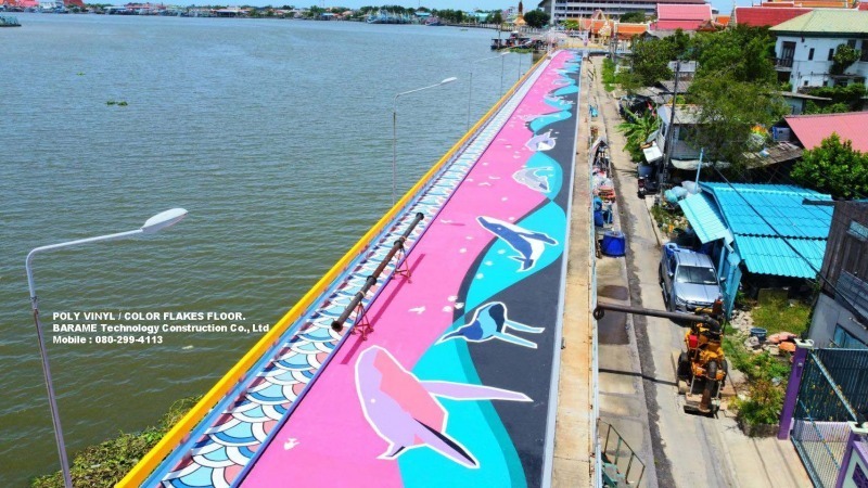 พื้นโพลีไวนิล โพลีอะคริลิค